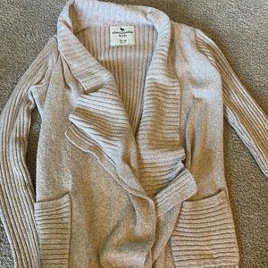 tan cardigan